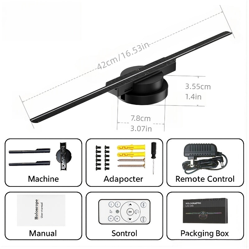 HoloFan 3D Hologram Display Fan