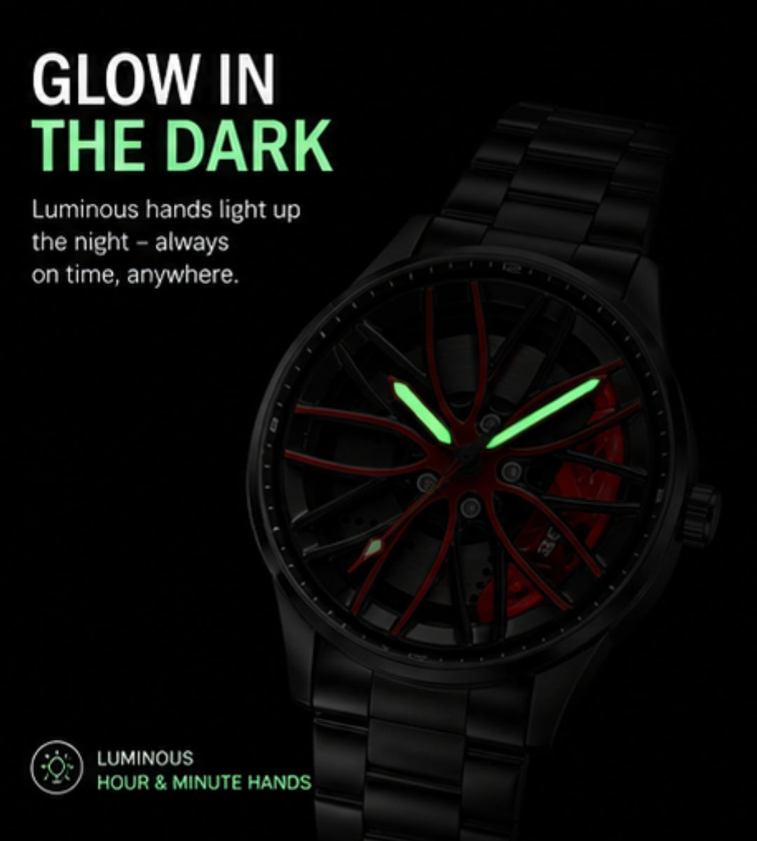 Nova Rim Watch - Luxury Rotating Quartz Watch