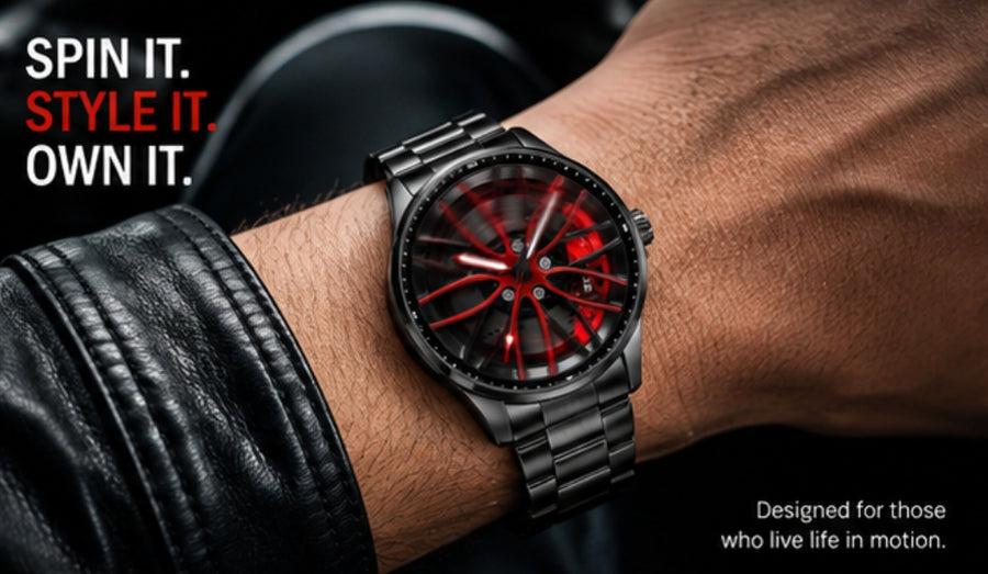 Nova Rim Watch - Luxury Rotating Quartz Watch
